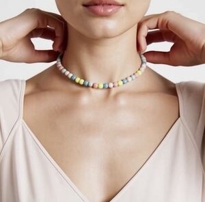 Roxanne Assoulin Sea Breeze Beaded Necklace, 15" length, casual spring style